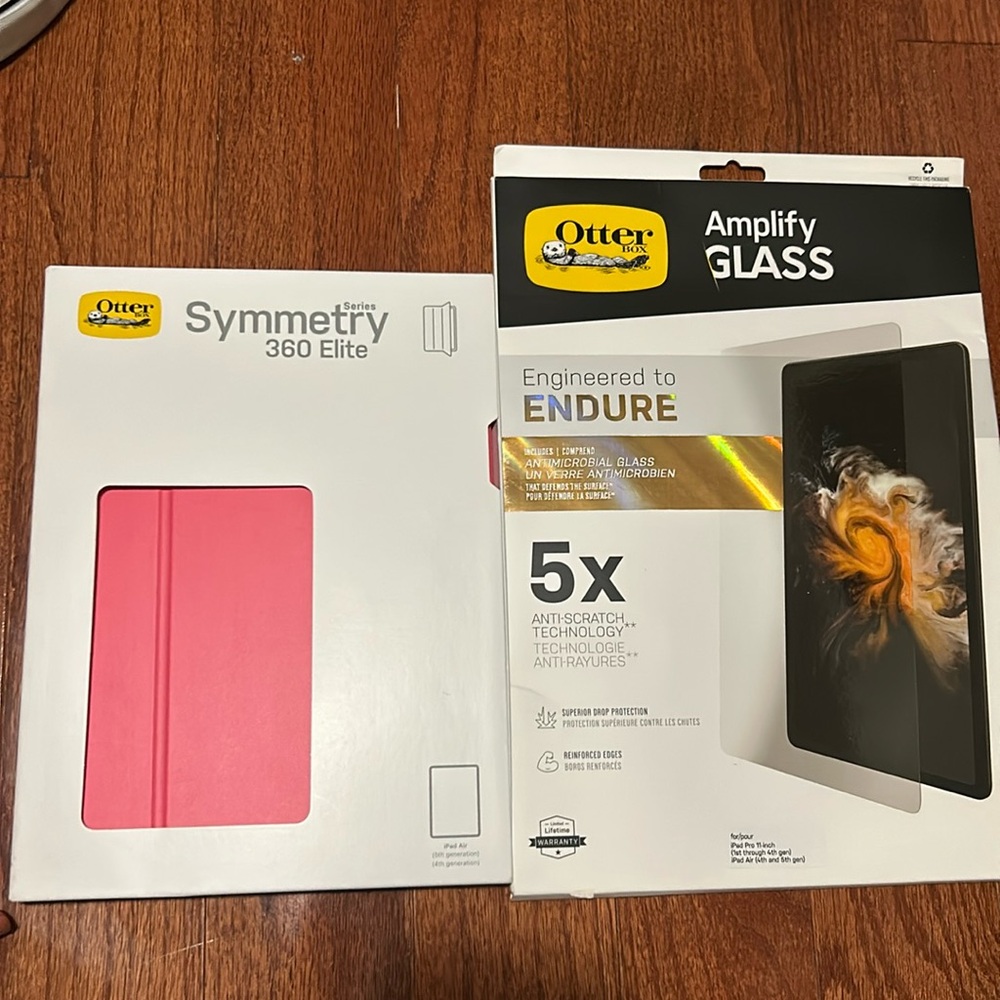 iPad Air case and screen protector